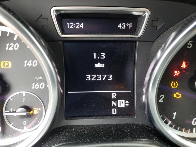 4JGDA5HB8CA016071 - 2012 MERCEDES-BENZ ML 350 4MATIC WHITE photo 9