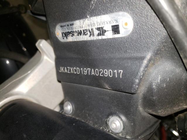 JKAZXCD197A029017 - 2007 KAWASAKI ZX1000 D BLACK photo 10