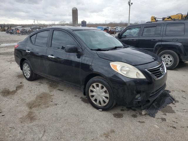 3N1CN7AP7CL942656 - 2012 NISSAN VERSA S BLACK photo 4