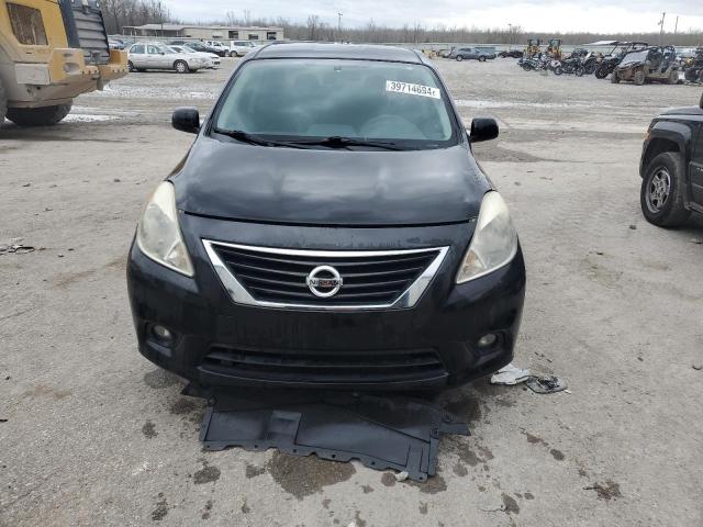 3N1CN7AP7CL942656 - 2012 NISSAN VERSA S BLACK photo 5