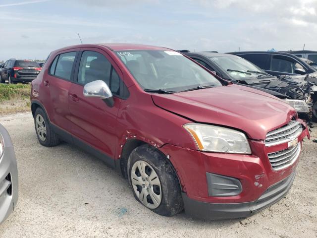 KL7CJKSB1FB154263 - 2015 CHEVROLET TRAX LS RED photo 1