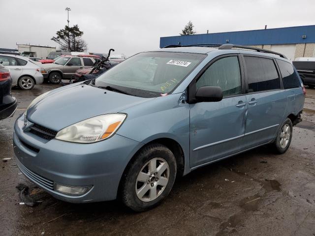 5TDZA22CX4S179545 - 2004 TOYOTA SIENNA XLE BLUE photo 1