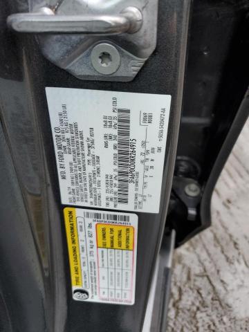 3FA6P0CD0KR264915 - 2019 FORD FUSION SEL GRAY photo 12