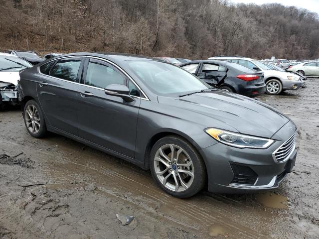 3FA6P0CD0KR264915 - 2019 FORD FUSION SEL GRAY photo 4