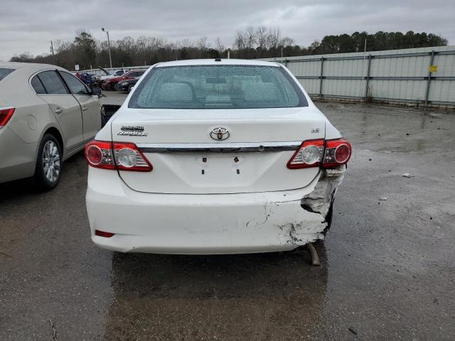 2T1BU4EE3BC707403 - 2011 TOYOTA COROLLA BASE WHITE photo 6