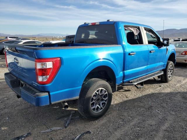 1FTEW1CP2MFD01567 - 2021 FORD F150 SUPERCREW BLUE photo 3