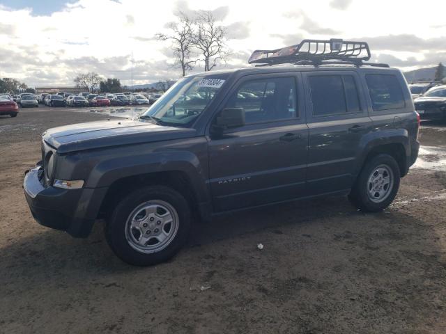 1C4NJPBA4ED721844 - 2014 JEEP PATRIOT SPORT GRAY photo 1