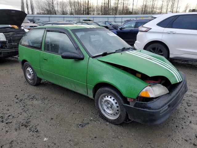 2C1MR2461M6756092 - 1991 GEO METRO BASE GREEN photo 4