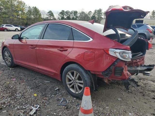 5NPE24AFXHH445211 - 2017 HYUNDAI SONATA SE RED photo 2