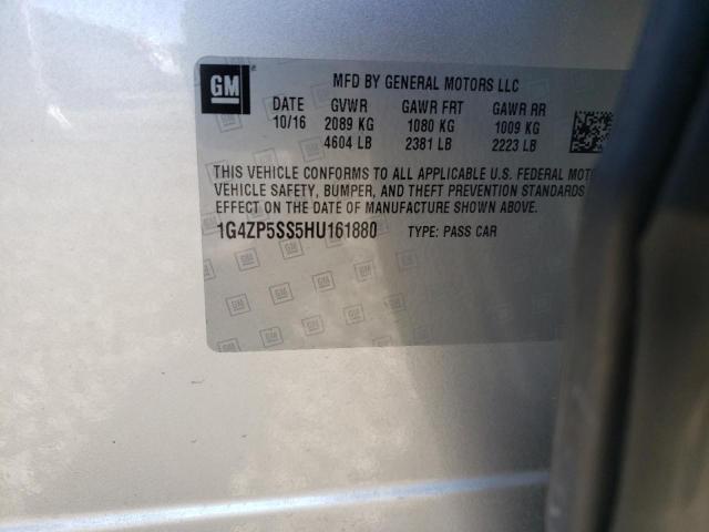 1G4ZP5SS5HU161880 - 2017 BUICK LACROSSE ESSENCE ვერცხლისფერი ფოტო 13