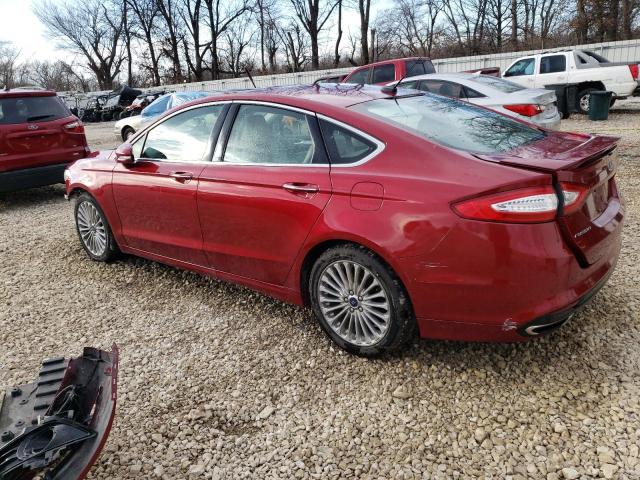 3FA6P0K9XGR119112 - 2016 FORD FUSION TITANIUM RED photo 2