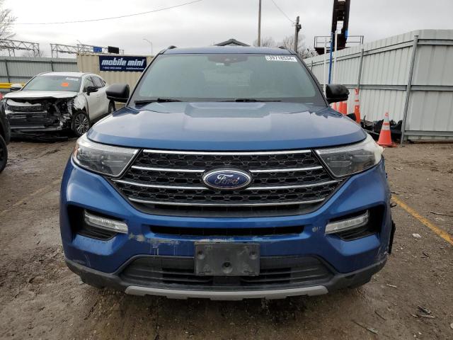 1FMSK8DH0LGB93663 - 2020 FORD EXPLORER XLT BLUE photo 5