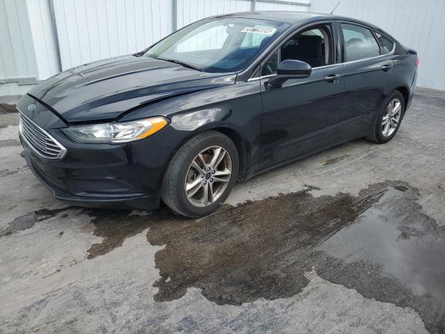 3FA6P0HD1JR199600 - 2018 FORD FUSION SE BLACK photo 1