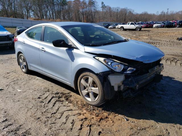 KMHDH4AE0CU392711 - 2012 HYUNDAI ELANTRA GLS BLUE photo 4