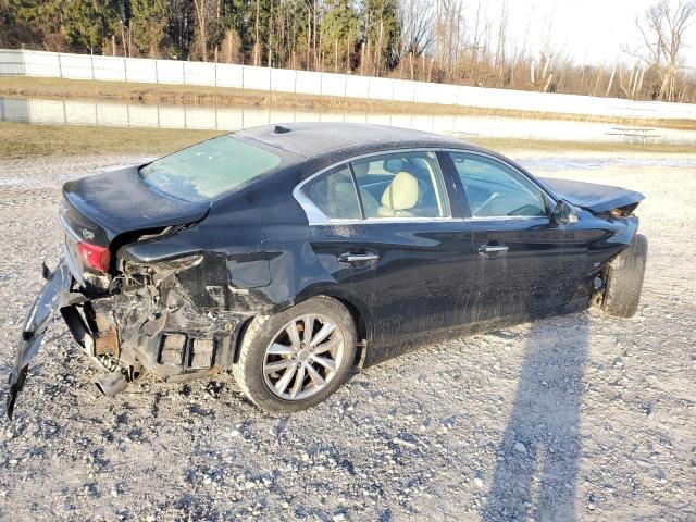 JN1BV7ARXEM699768 - 2014 INFINITI Q50 BASE BLACK photo 3