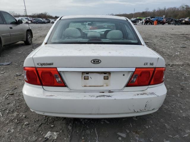 KNAGD128245270042 - 2004 KIA OPTIMA LX WHITE photo 6