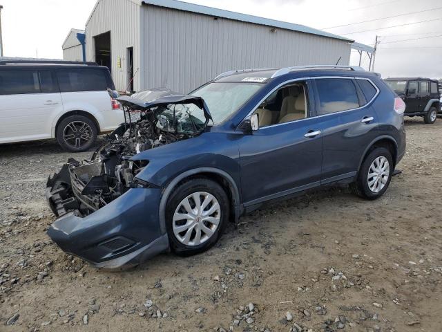 KNMAT2MT4GP725632 - 2016 NISSAN ROGUE S BLUE photo 1