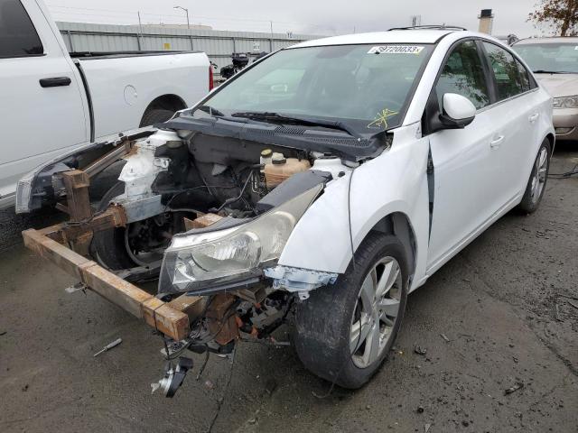 1G1P75SZ9E7254882 - 2014 CHEVROLET CRUZE WHITE photo 1