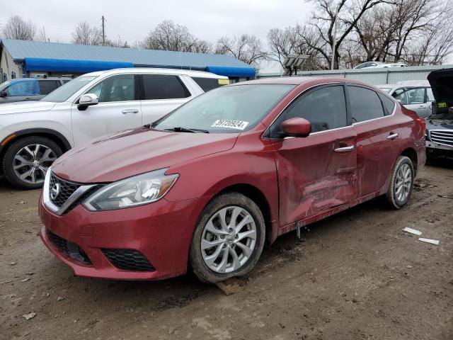 3N1AB7AP5KY247089 - 2019 NISSAN SENTRA S RED photo 1