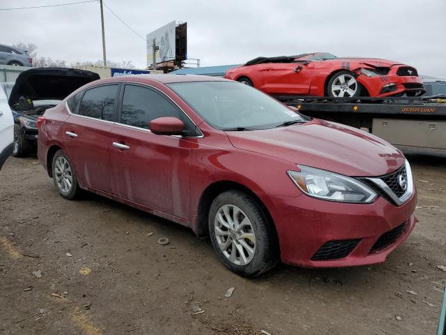 3N1AB7AP5KY247089 - 2019 NISSAN SENTRA S RED photo 4