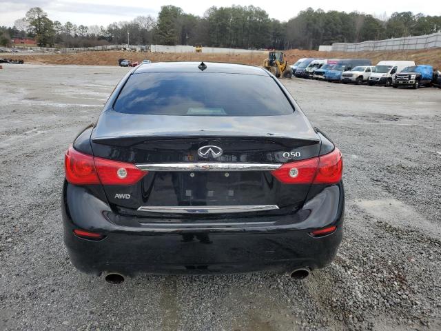 JN1BV7AR8EM702909 - 2014 INFINITI Q50 BASE BLACK photo 6