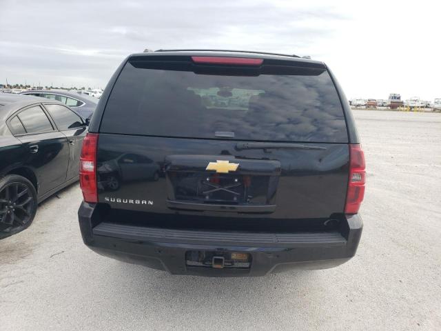 1GNSKJE74DR237064 - 2013 CHEVROLET SUBURBAN K1500 LT BLACK photo 6