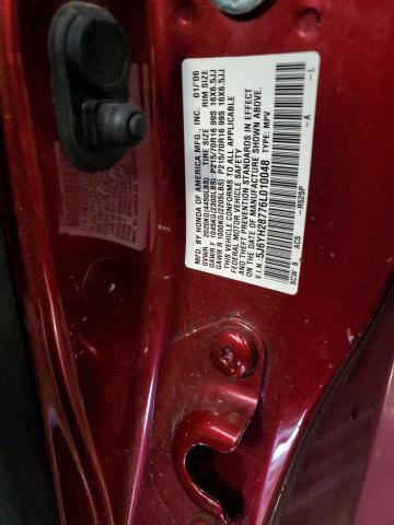 5J6YH28776L010048 - 2006 HONDA ELEMENT EX MAROON photo 13