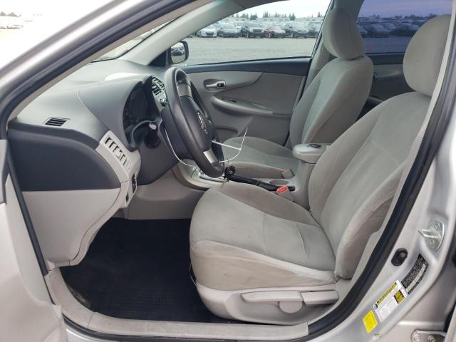 2T1BU4EE9BC647367 - 2011 TOYOTA COROLLA BASE SILVER photo 7