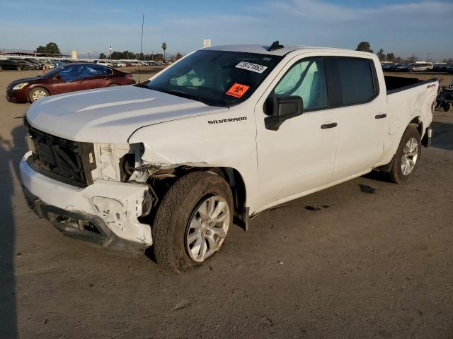 1GCPYBEK5NZ224526 - 2022 CHEVROLET SILVERADO K1500 CUSTOM WHITE photo 1