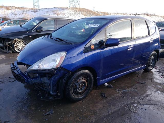 JHMGE8G52BC021934 - 2011 HONDA FIT SPORT BLUE photo 1