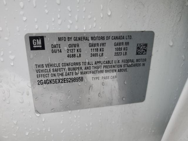2G4GK5EX2E9298958 - 2014 BUICK REGAL 白色 照片 12