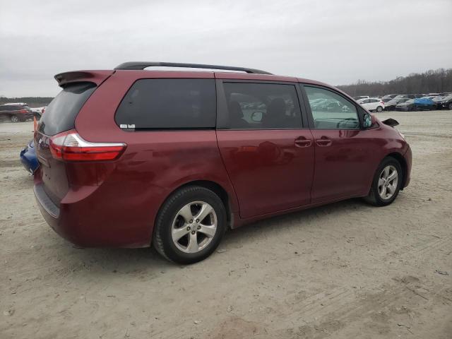 5TDKK3DC1FS560365 - 2015 TOYOTA SIENNA LE MAROON photo 3