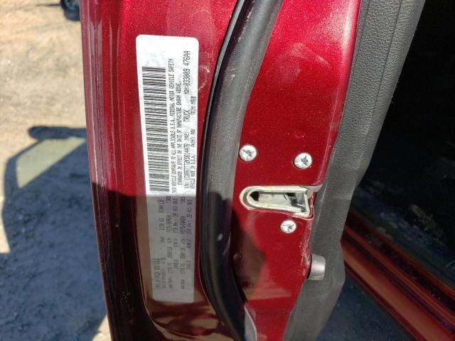 1C6RR7TT2KS614476 - 2019 RAM 1500 CLASS SLT ბურგუნდია ფოტო 12