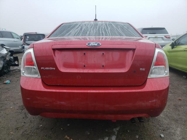 3FAHP07Z47R126249 - 2007 FORD FUSION SE RED photo 6