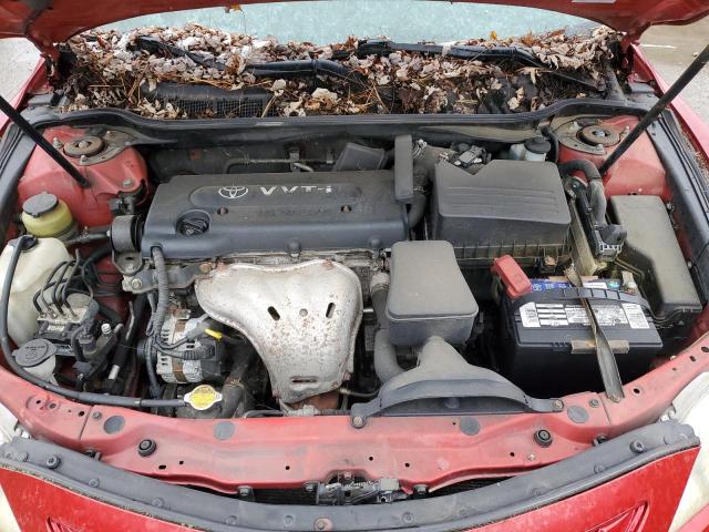 4T1BE46K87U022286 - 2007 TOYOTA CAMRY CE RED photo 11