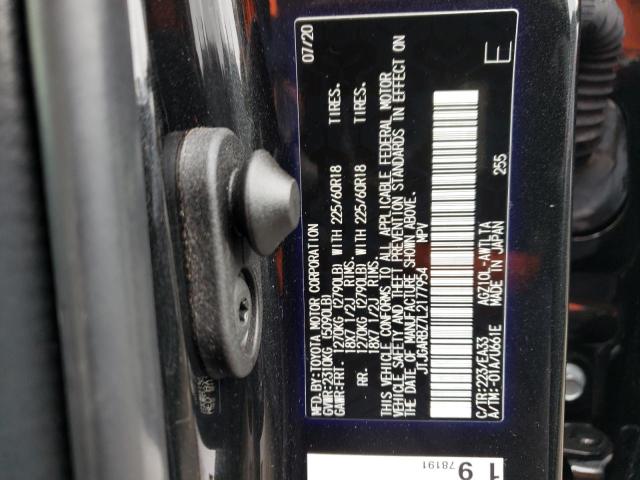 JTJGARBZ7L2177954 - 2020 LEXUS NX 300 GRAY photo 13