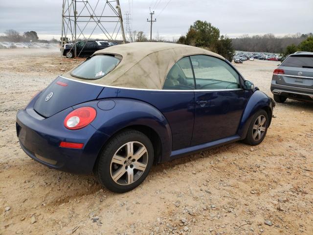 3VWRF31Y16M315503 - 2006 VOLKSWAGEN NEW BEETLE CONVERTIBLE OPTION PACKAGE 1 BLUE photo 3