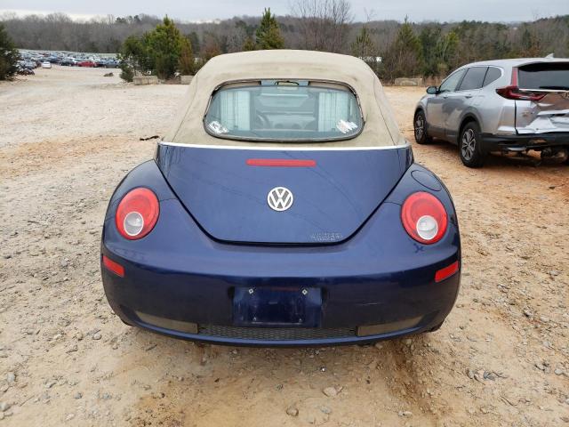 3VWRF31Y16M315503 - 2006 VOLKSWAGEN NEW BEETLE CONVERTIBLE OPTION PACKAGE 1 BLUE photo 6