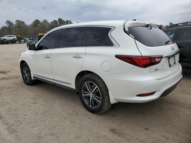 5N1DL0MM8KC533166 - 2019 INFINITI QX60 LUXE WHITE photo 2