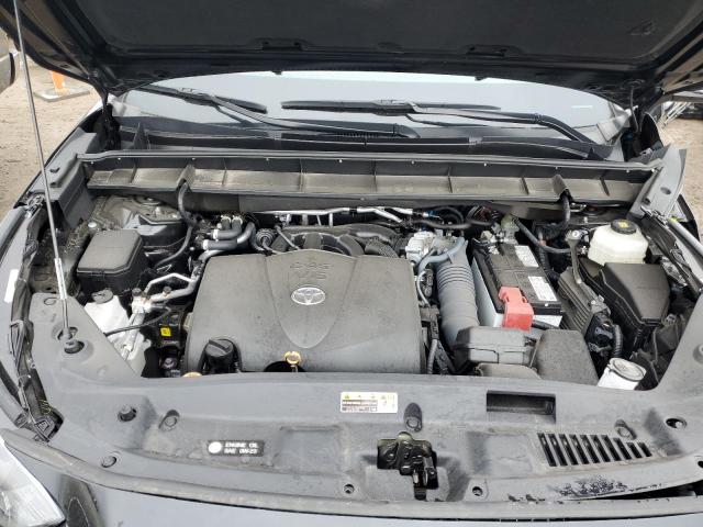 5TDGZRAH5NS540350 - 2022 TOYOTA HIGHLANDER XLE BLACK photo 12