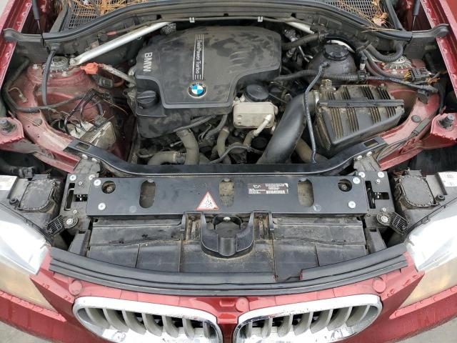 5UXWX9C52E0D19507 - 2014 BMW X3 XDRIVE28I RED photo 12