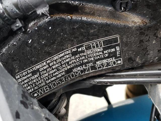 WB1053409CZL15230 - 2012 BMW S 1000 RR BLUE photo 10