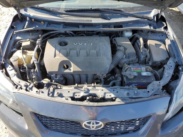 2T1BU4EE3AC402076 - 2010 TOYOTA COROLLA BASE CHARCOAL photo 11