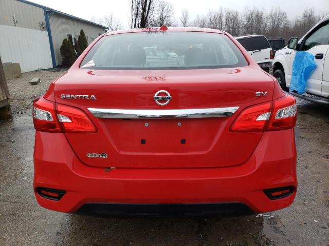 3N1AB7AP7HY358137 - 2017 NISSAN SENTRA S RED photo 6