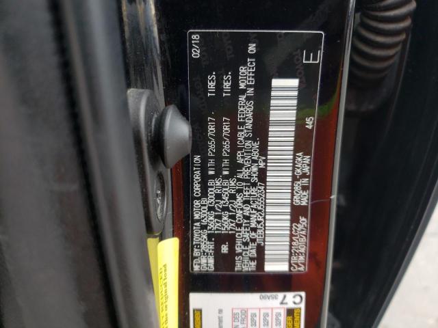 JTEBU5JR2J5552347 - 2018 TOYOTA 4RUNNER SR5/SR5 PREMIUM BLACK photo 13