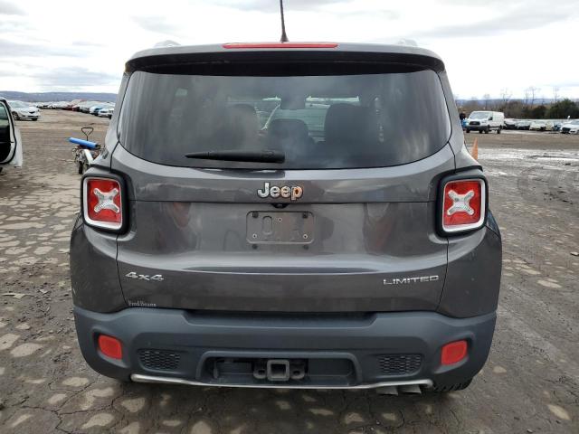 ZACCJBDB2HPG10747 - 2017 JEEP RENEGADE LIMITED GRAY photo 6