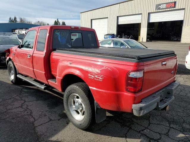 1FTZR15E41PA93654 - 2001 FORD RANGER SUPER CAB RED photo 2