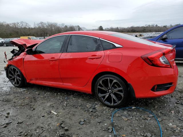 2HGFC2F85MH502760 - 2021 HONDA CIVIC SPORT RED photo 2