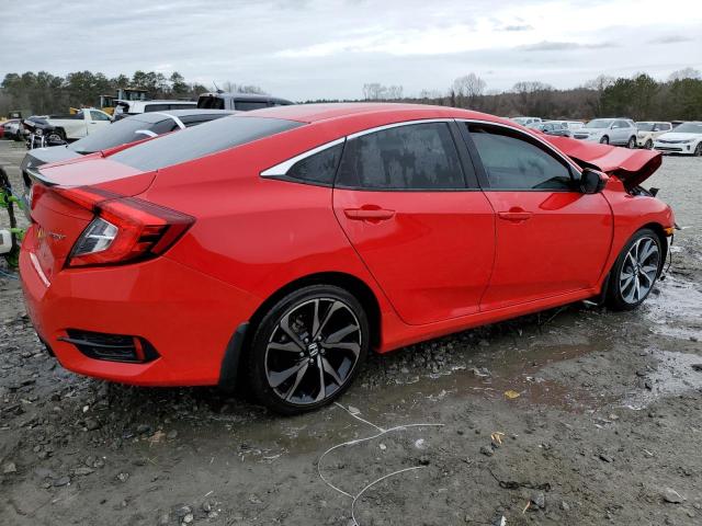 2HGFC2F85MH502760 - 2021 HONDA CIVIC SPORT RED photo 3