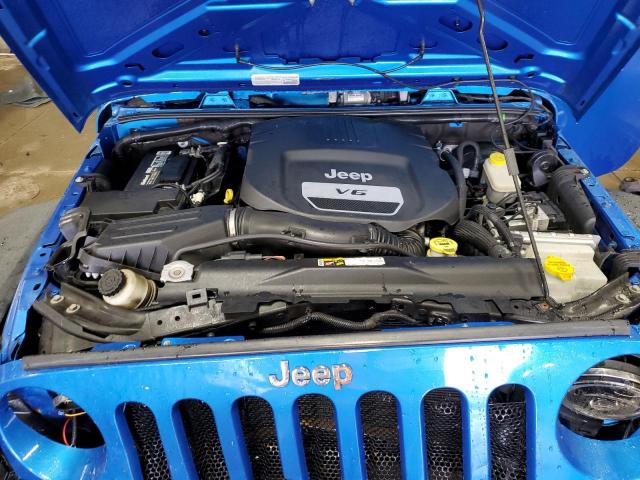 1C4AJWAG4FL501884 - 2015 JEEP WRANGLER SPORT BLUE photo 11